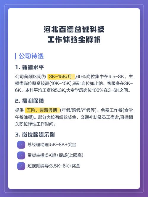 河北百德益诚科技工作体验全解析